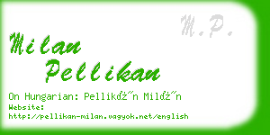 milan pellikan business card